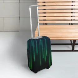 Чехол для чемодана 3D Программист строки кода матрица - фото 2