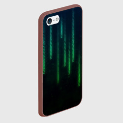 Чехол для iPhone 5/5S матовый Программист строки кода матрица - фото 2