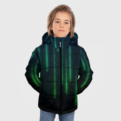 Зимняя куртка для мальчиков 3D Программист строки кода матрица - фото 2