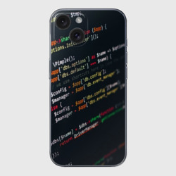 Чехол для iPhone 15 силиконовый с защитой камеры Программист