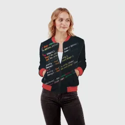 Женский бомбер 3D Программист - фото 2