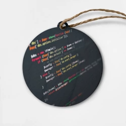 Деревянная игрушка круг Программист