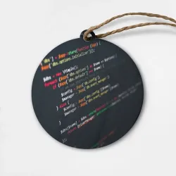 Деревянная игрушка круг Программист