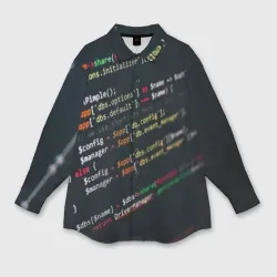 Женская рубашка oversize 3D Программист
