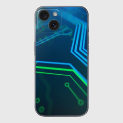 Чехол для iPhone 15 силиконовый с защитой камеры Программист