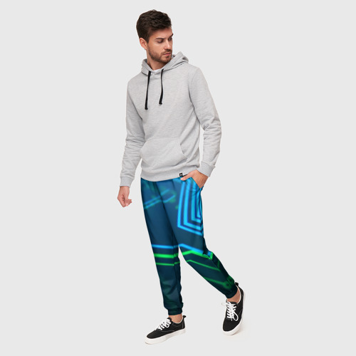 Мужские брюки 3D с принтом ПРОГРАММИСТ, фото на моделе #1