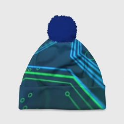Шапка 3D c помпоном Программист