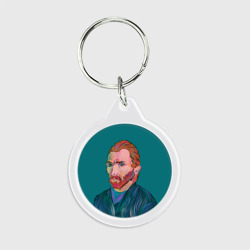 Брелок круглый Ван Гог портрет