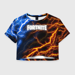 Женская футболка Crop-top 3D Fortnite storm