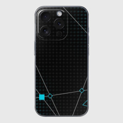 Чехол для iPhone 15 Pro силиконовый с защитой камеры Программист