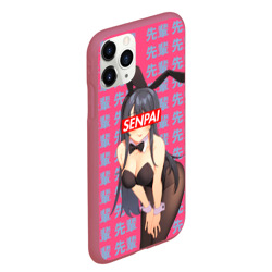 Чехол для iPhone 11 Pro Max матовый Anime Senpai 6 - фото 2