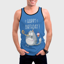 Мужская майка 3D Happy birthday! - фото 2