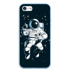Чехол для iPhone 5/5S матовый Космонавт