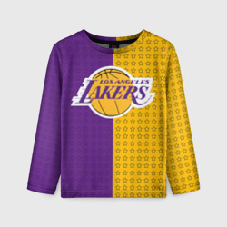 Детский лонгслив 3D Lakers 1