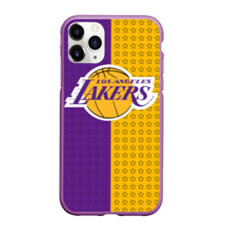 Чехол для iPhone 11 Pro Max матовый Lakers 1