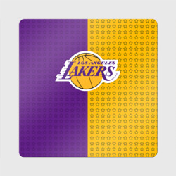 Магнит виниловый Квадрат Lakers 1