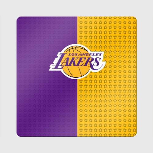 Магнит виниловый Квадрат Lakers (1)