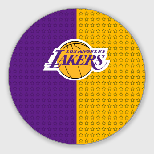 Круглый коврик для мышки Lakers 1