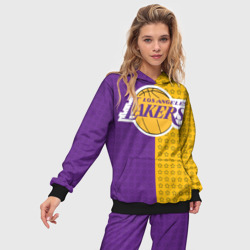 Женский костюм с толстовкой 3D Lakers 1 - фото 2