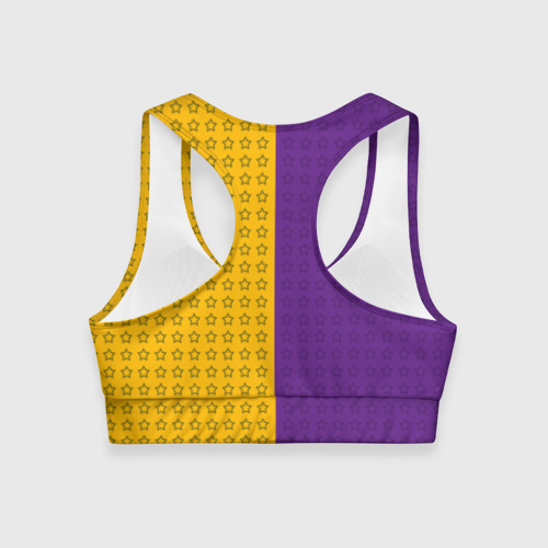 Женский спортивный топ 3D Lakers 1, цвет 3D печать - фото 2