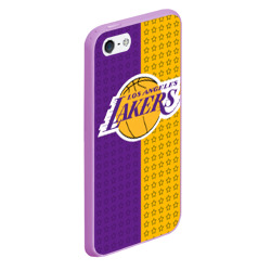 Чехол для iPhone 5/5S матовый Lakers 1 - фото 2