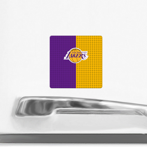 Магнит виниловый Квадрат Lakers (1) - фото 2