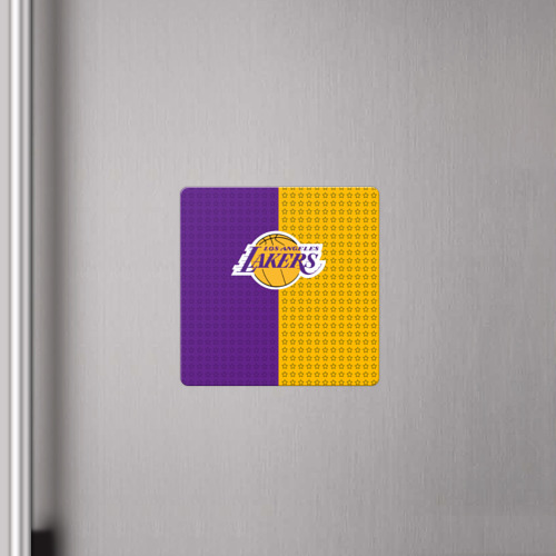 Магнит виниловый Квадрат Lakers (1) - фото 4