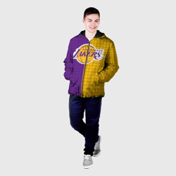 Мужская куртка 3D Lakers 1 - фото 2