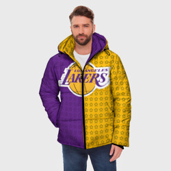 Мужская зимняя куртка 3D Lakers 1 - фото 2