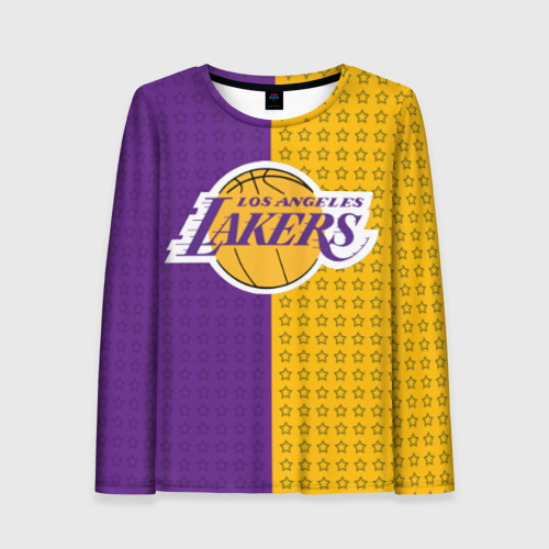 Женский лонгслив 3D Lakers 1, цвет 3D печать