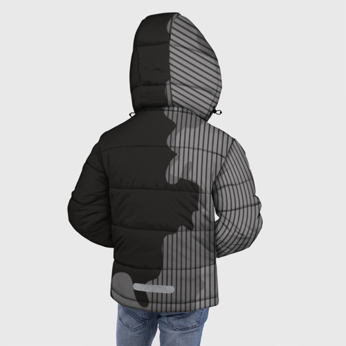 Зимняя куртка для мальчиков 3D Мопс в кармане, цвет светло-серый - фото 4