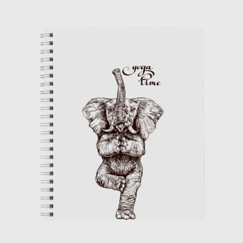 Тетрадь Yoga time - elephant