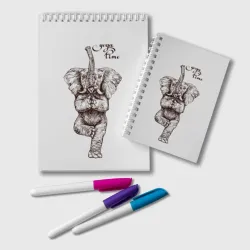 Блокнот Yoga time - elephant