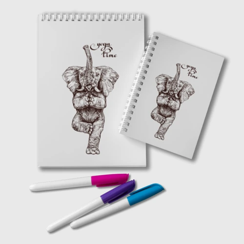 Блокнот Yoga time - elephant