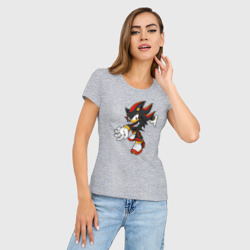 Женская футболка хлопок Slim Shadow Sonic 2 - фото 2