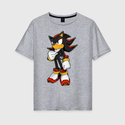 Женская футболка хлопок Oversize Shadow Sonic 3