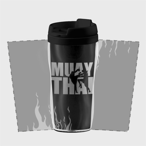 Термокружка-непроливайка Muay Thai, цвет черный - фото 2