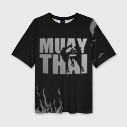 Женская футболка oversize 3D Muay Thai