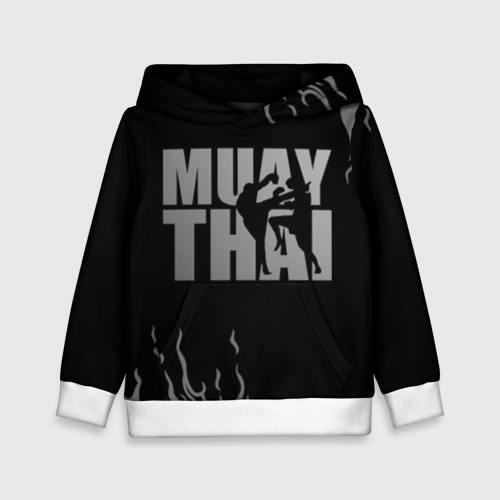Детская толстовка 3D Muay Thai, цвет белый