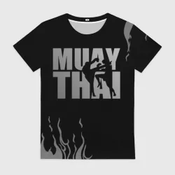 Женская футболка 3D Muay Thai