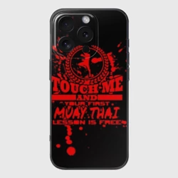 Чехол для iPhone 16 Pro Max силиконовый с защитой камеры Muay Thai