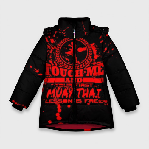 Зимняя куртка для девочек 3D Muay Thai, цвет красный