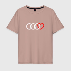 Мужская футболка хлопок Oversize Audi