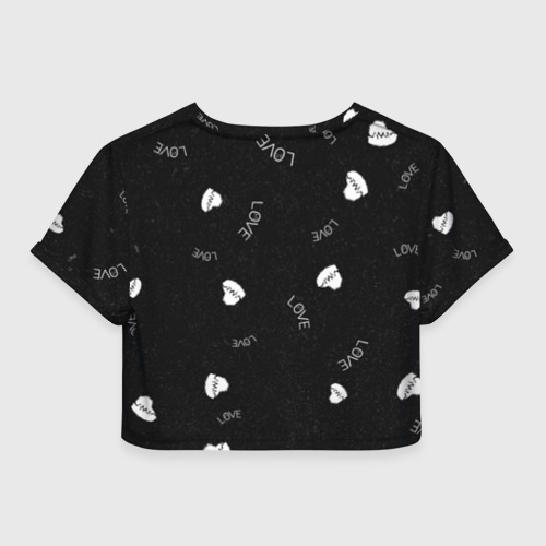 Женская футболка Crop-top 3D LIl Peep (Broken), цвет 3D печать - фото 2