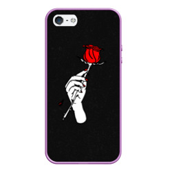 Чехол для iPhone 5/5S матовый Lil Peep Rose