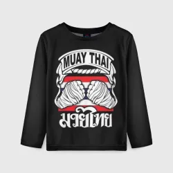 Детский лонгслив 3D Muay Thai