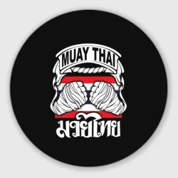 Круглый коврик для мышки Muay Thai