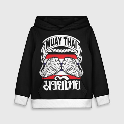 Детская толстовка 3D Muay Thai, цвет белый