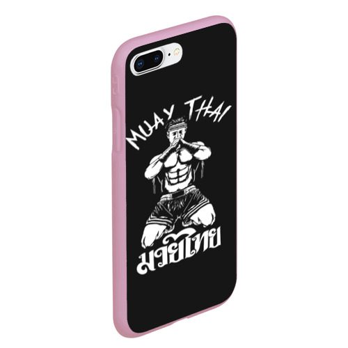 Чехол для iPhone 7Plus/8 Plus матовый Muay Thai, цвет розовый - фото 3