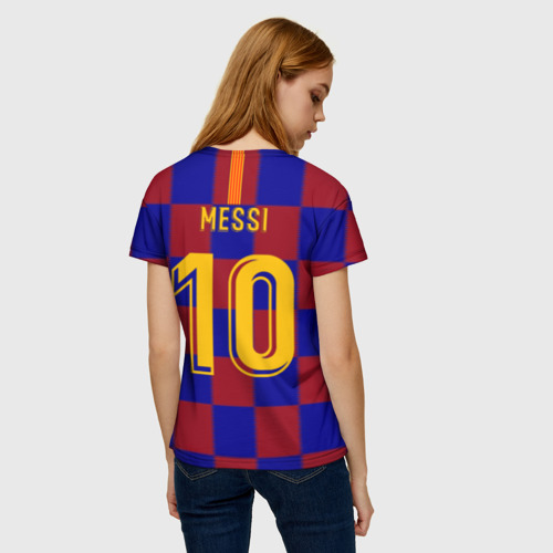 Женская футболка 3D Barcelona Messi, цвет 3D печать - фото 4